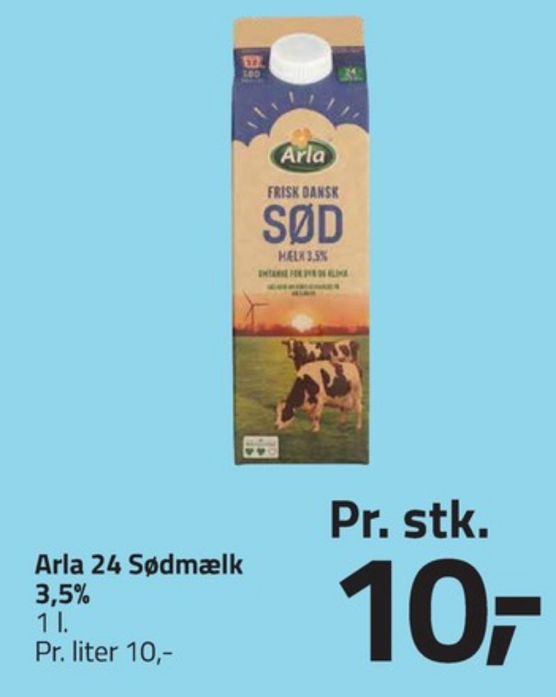 Arla, Sødmælk