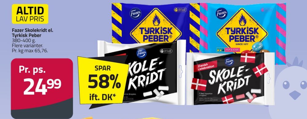 Fazer Tyrkisk Peber, Bolsjer