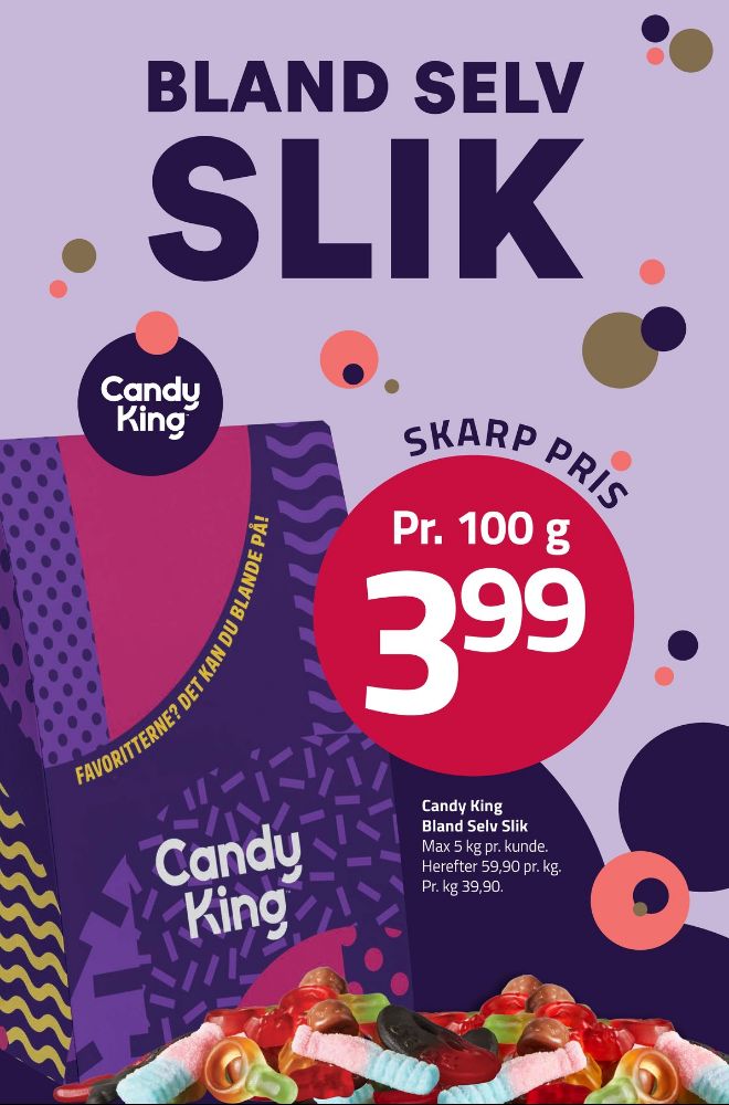 Candy King, Bland selv slik