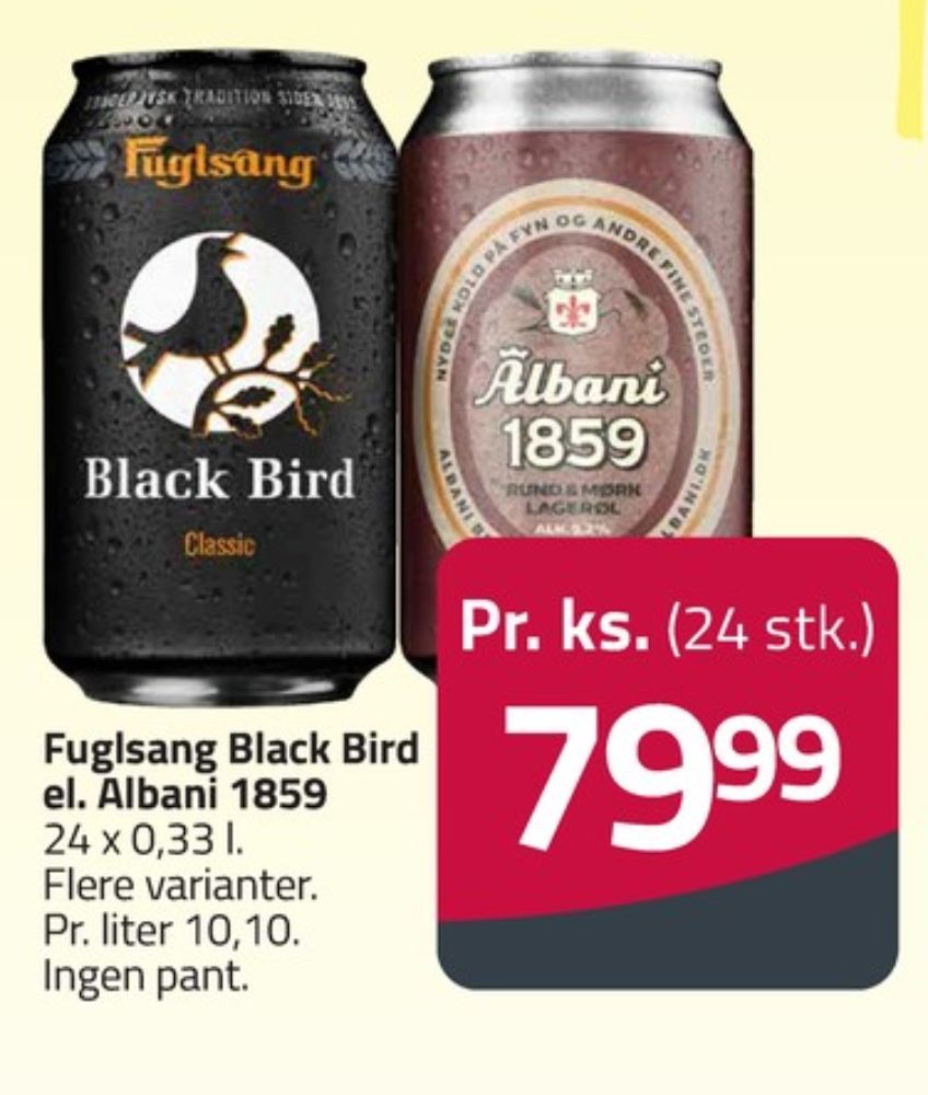 Fuglsang Black Bird, Specialøl 24 pk.