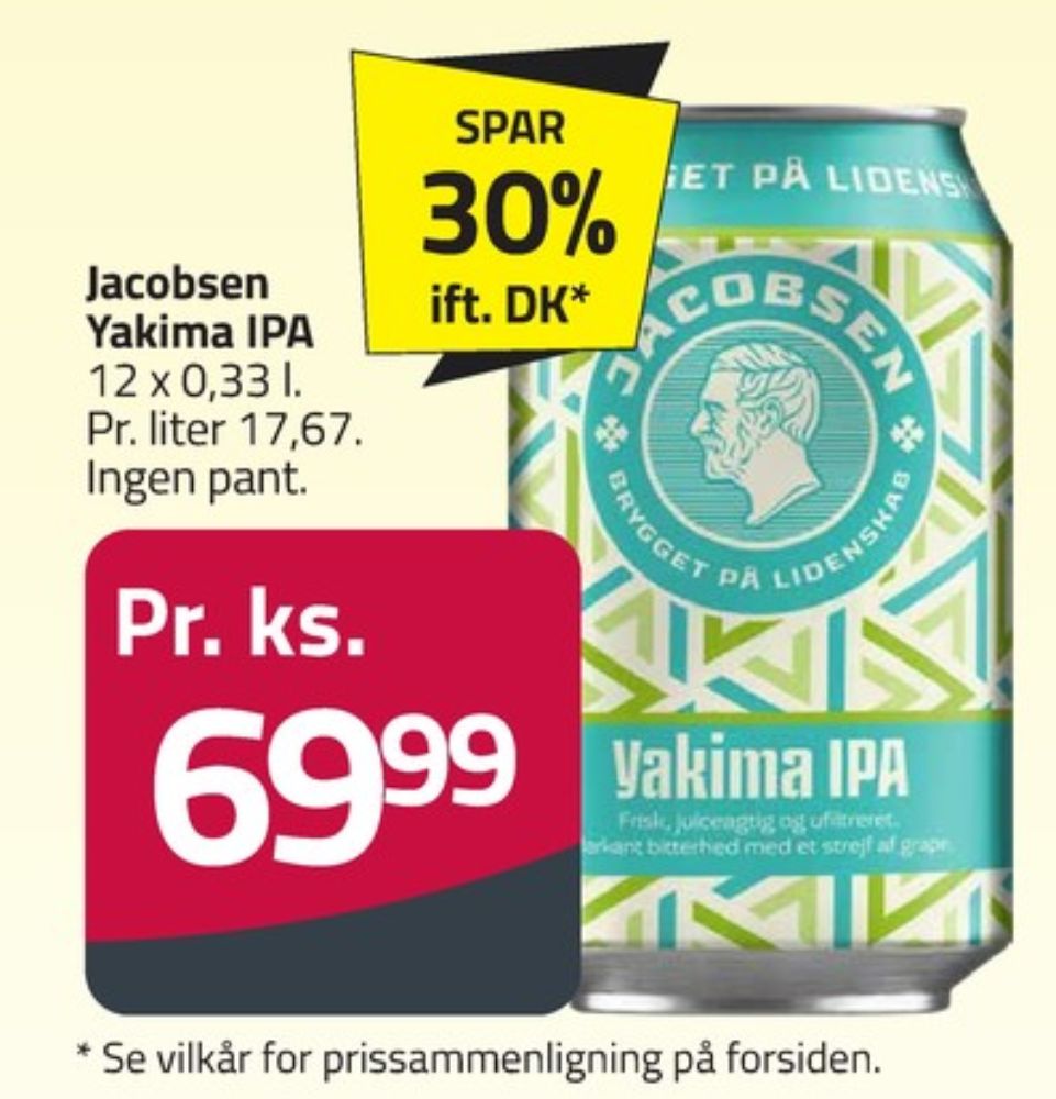 Jacobsen Yakima IPA, Specialøl 12 pk.