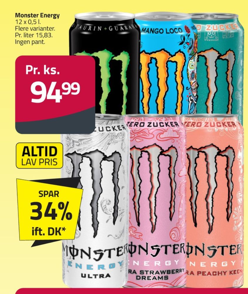 Monster Energy, Energidrik 12 pk.