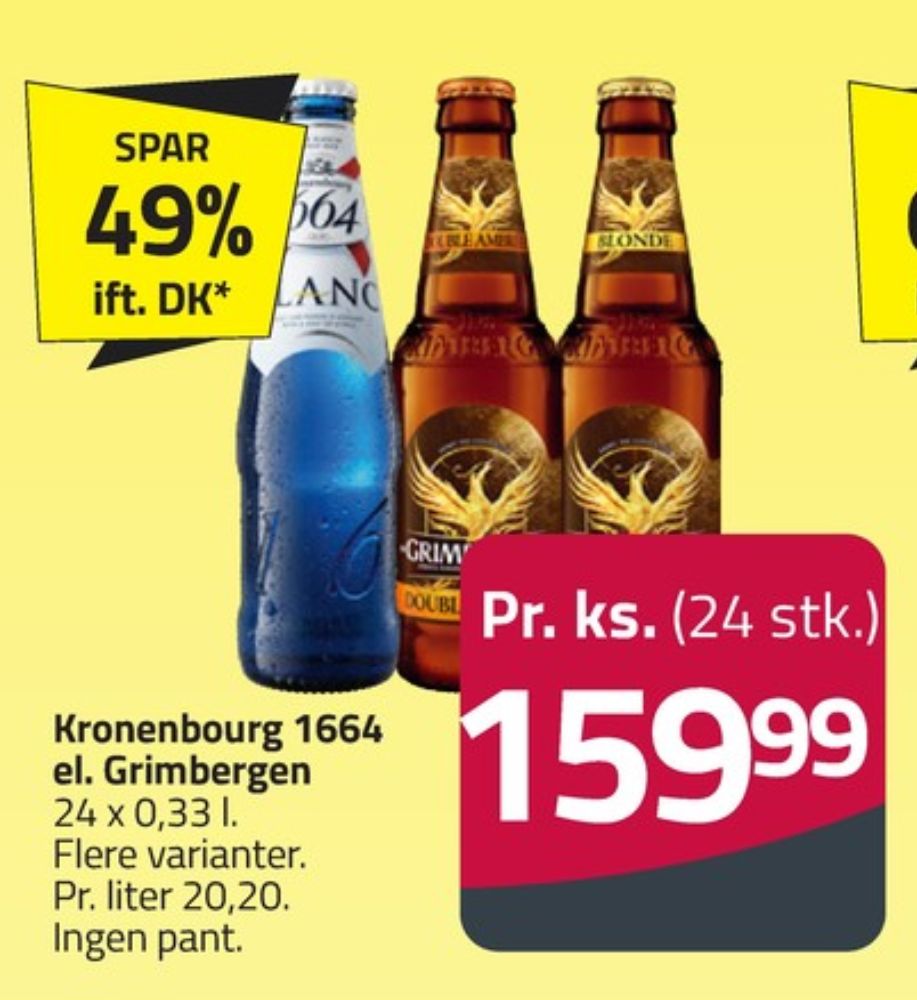 Grimbergen Blonde, Specialøl 24 pk.