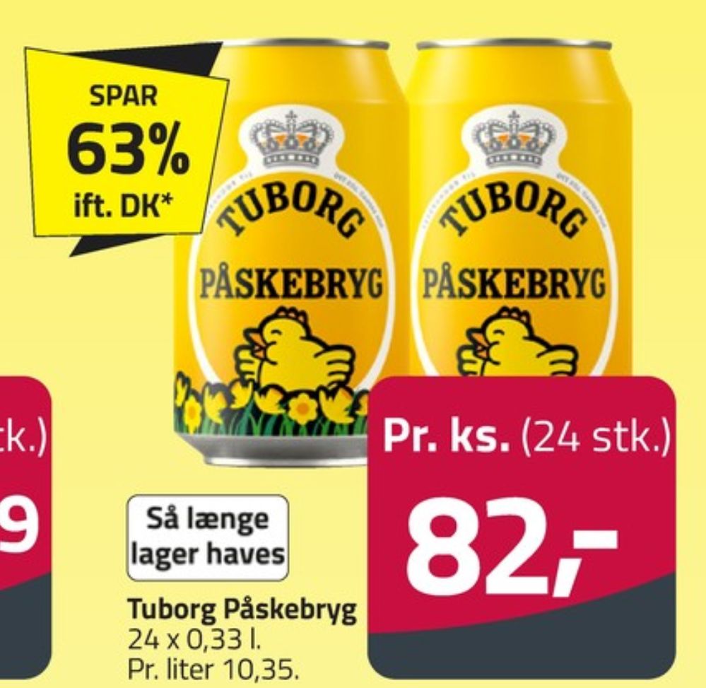 Tuborg Påskebryg, Øl 24 pk.