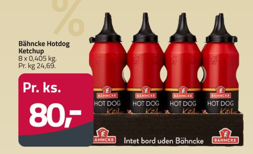 Bähncke, Hot Dog Ketchup