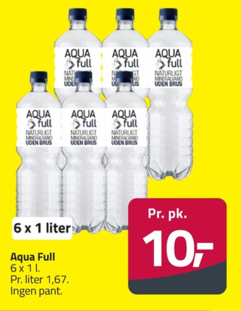 Aqua Full, Mineralvand uden brus 6 pk.