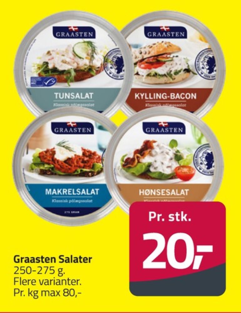 Graasten, Kylling & Baconsalat
