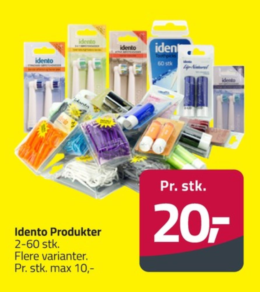 Idento, Børstehoveder