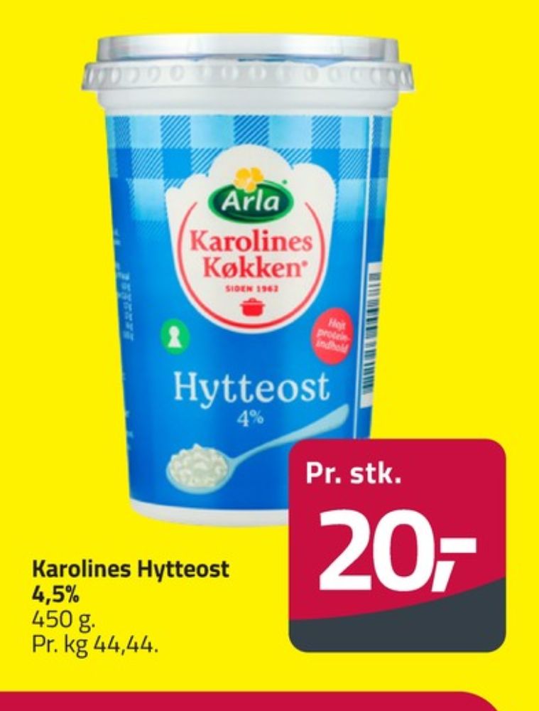 Karolines, Hytteost 4%