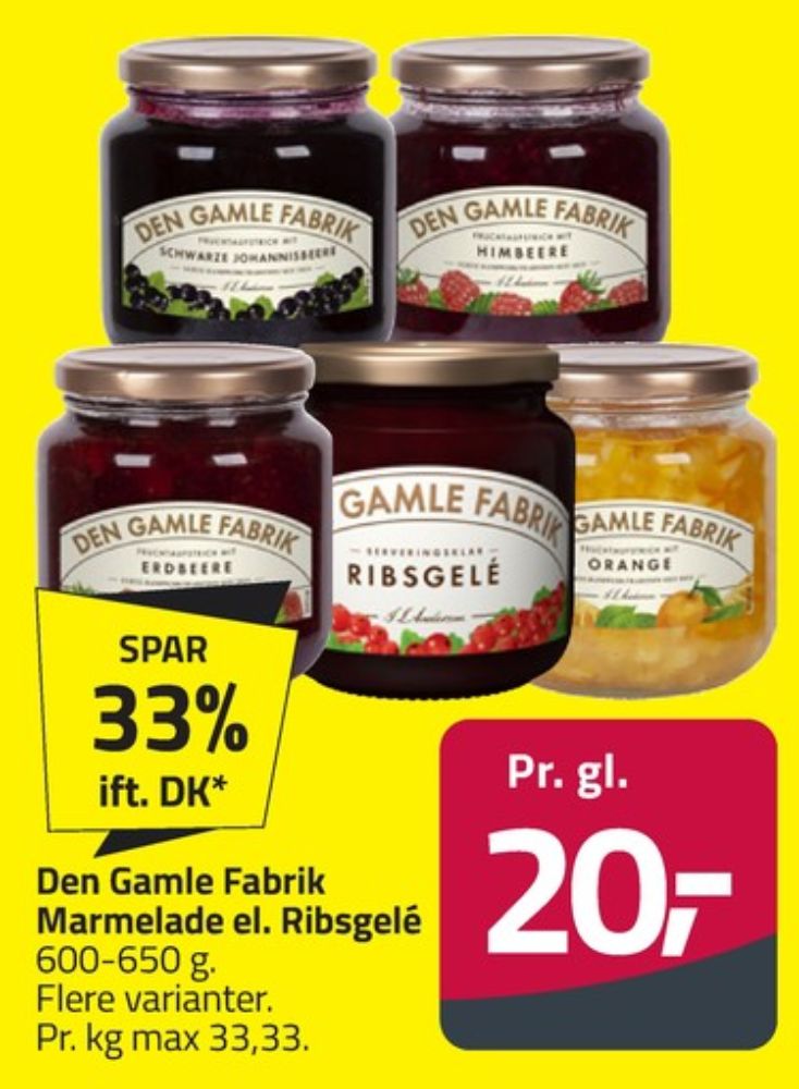 Den Gamle Fabrik, Ribsgelé