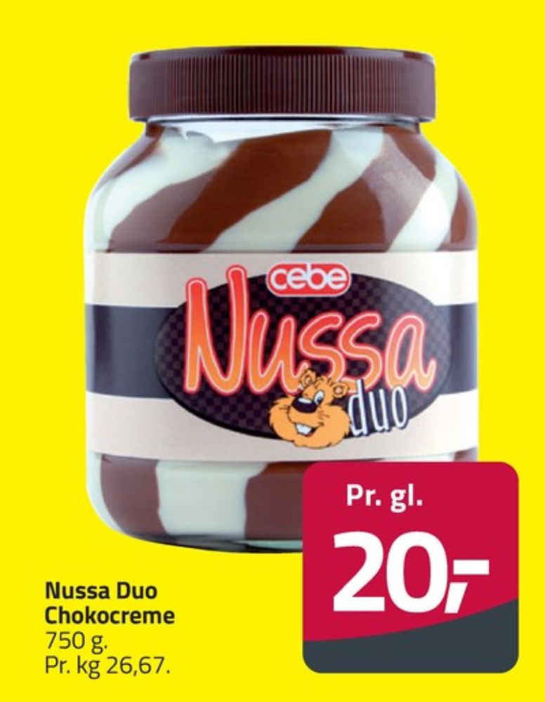 Cebe Nussa Duo, Smørepålæg