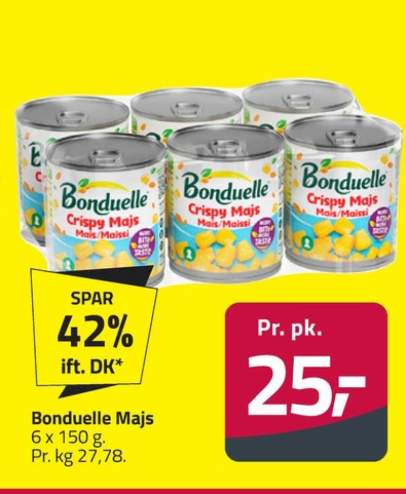 Bonduelle, Majs
