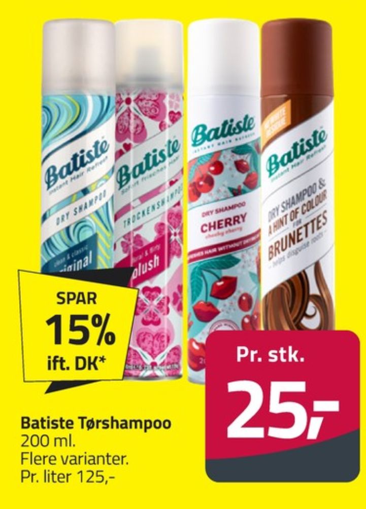 Batiste, Tørshampoo