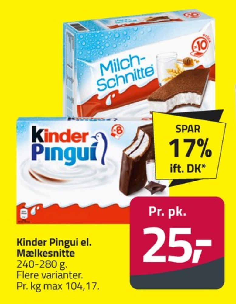 Kinder Pingui, Cool Snacks