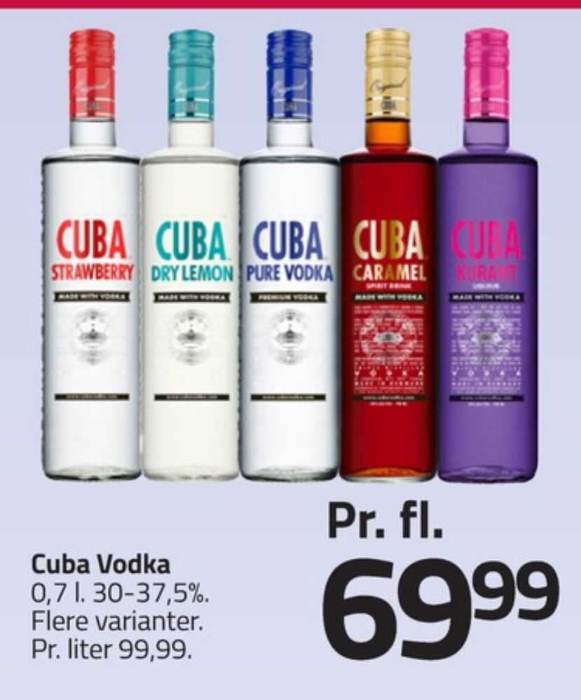 Cuba Caramel, Vodka
