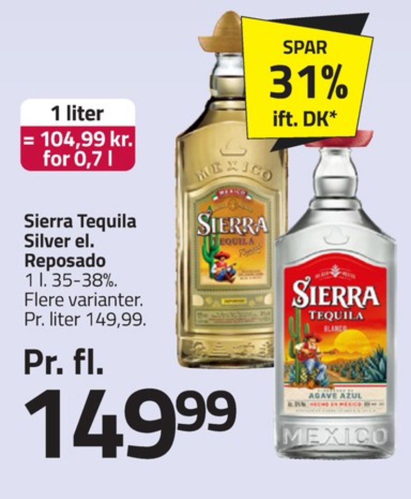 Sierra Reposado, Tequila