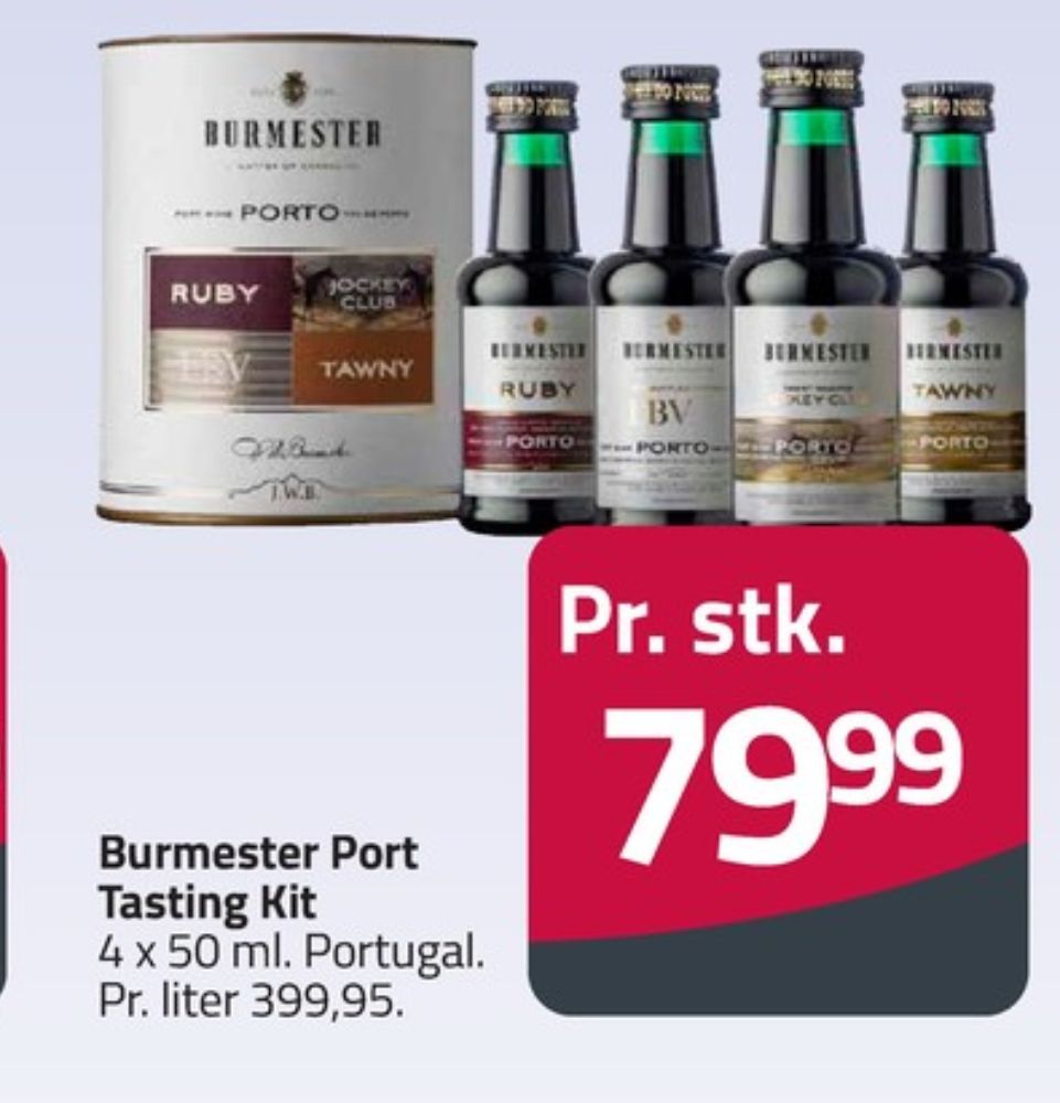 Burmester  Tasting Kit, Portvin