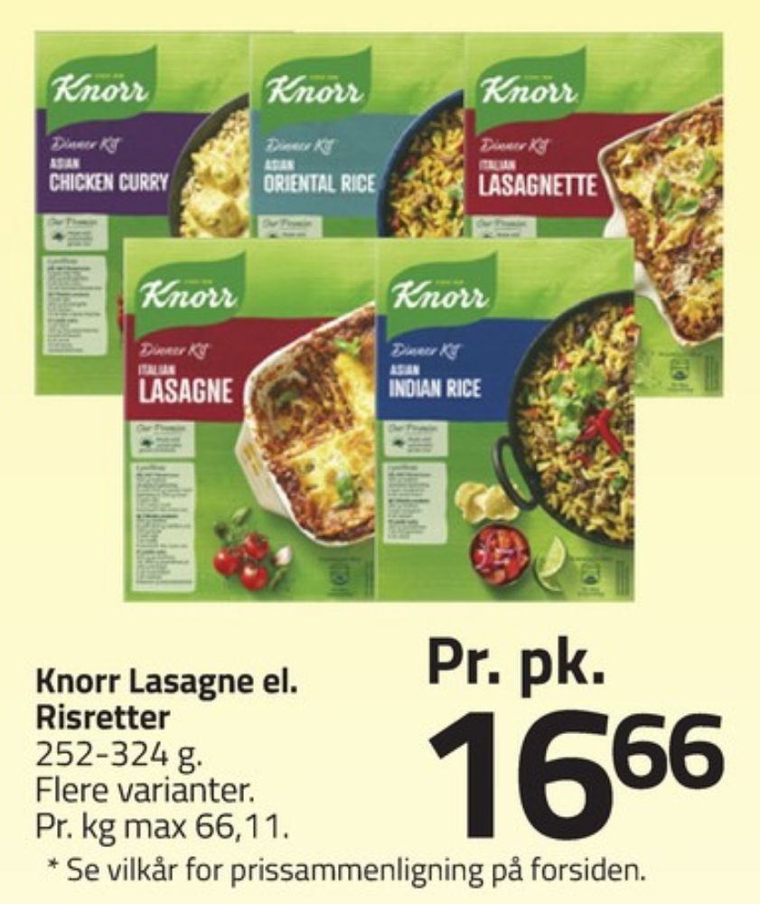 Knorr Dinner Kitt, Italian Lasagnette