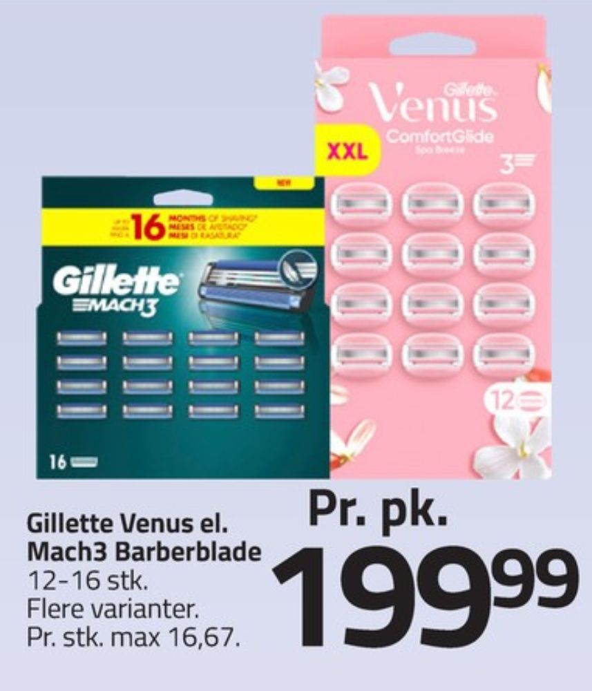Gillette Venus Comfort Glide, Barberblade
