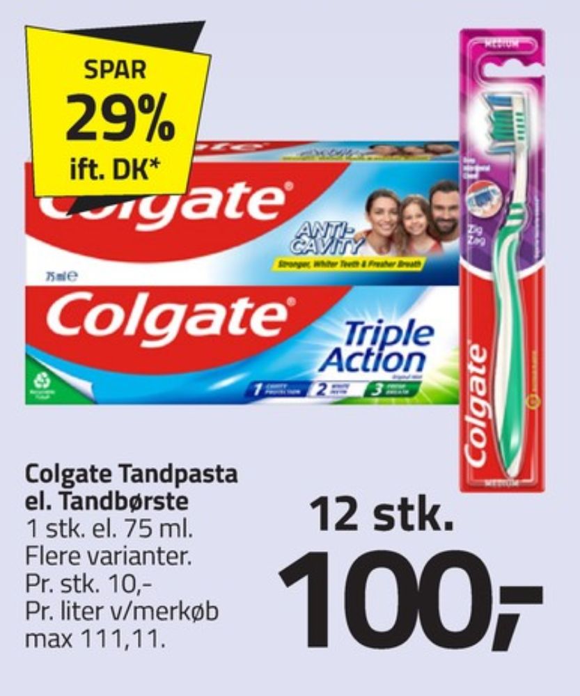 Colgate, Tandpasta