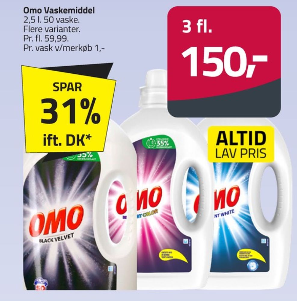 Omo, Vaskemiddel-flydende