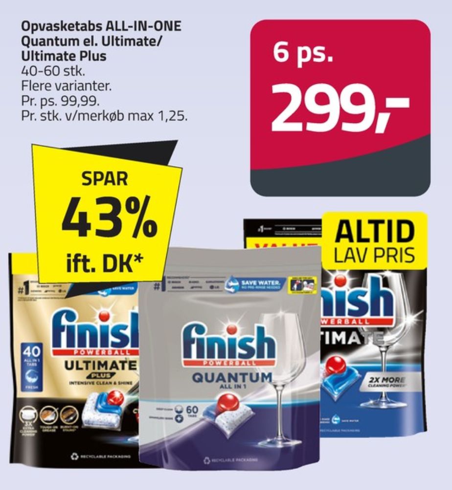 Finish, Maskinopvask-tabs