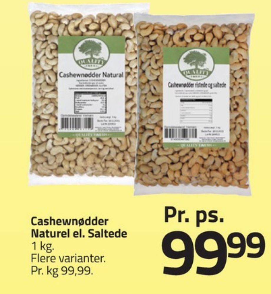 Quality Farms, Cashewnødder