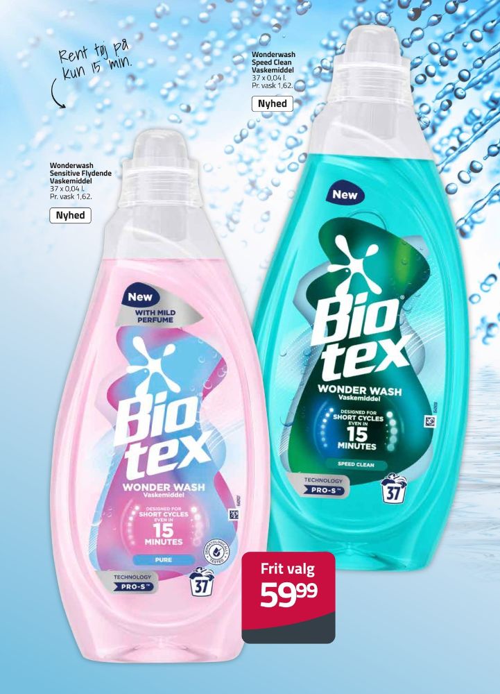 Biotex, Vaskemiddel-flydende