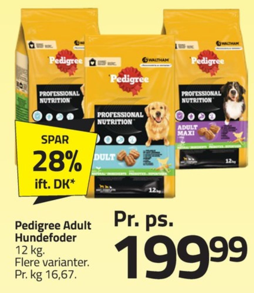 Pedigree, Hundefoder