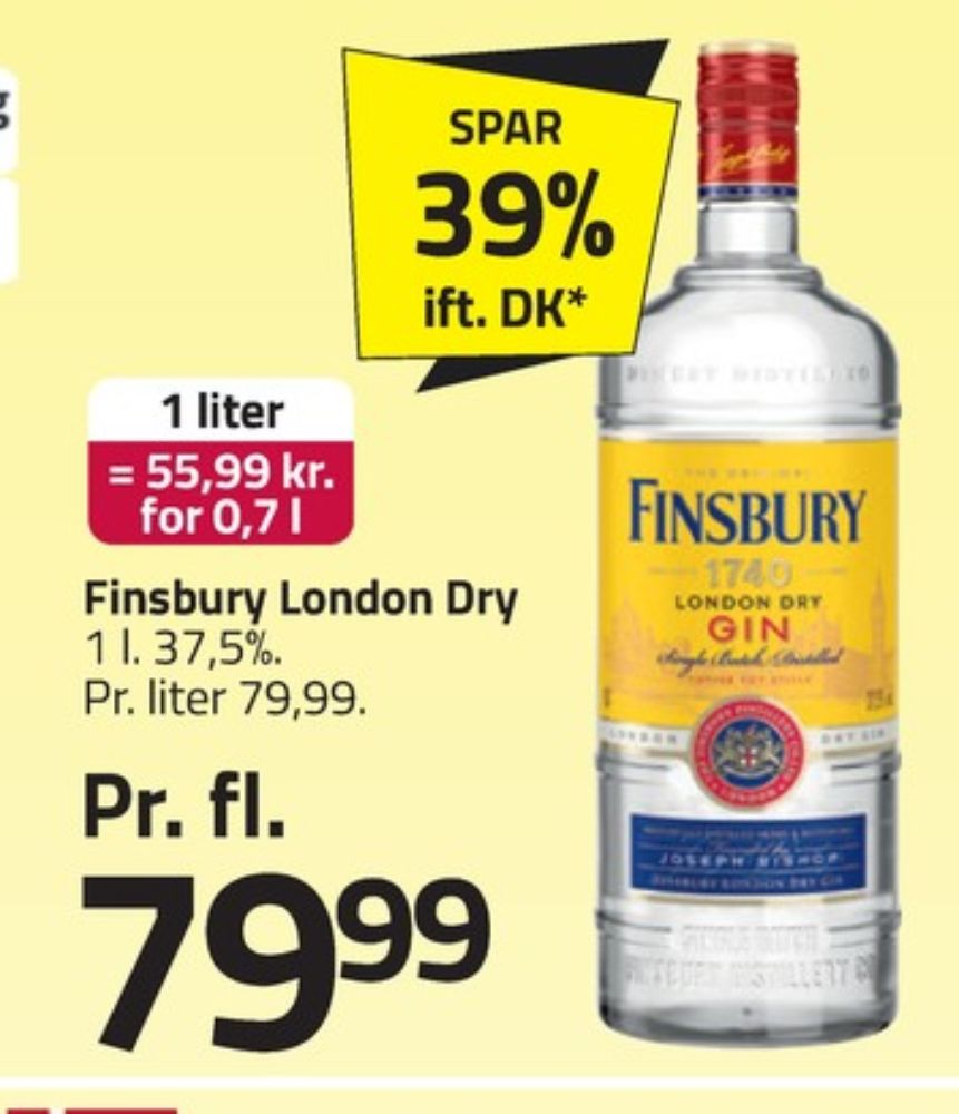 Finsbury London Dry, Gin