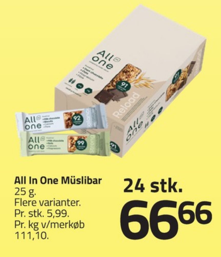 All in One, Balance Müslibar