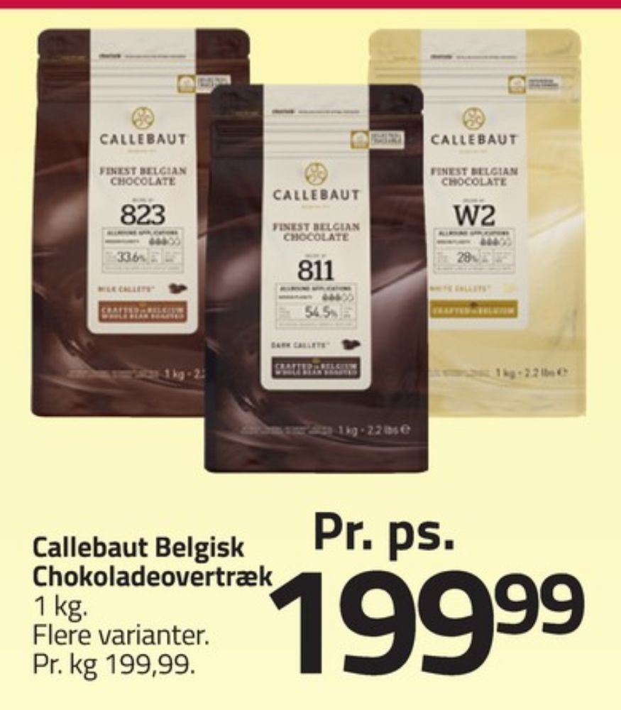 Callebaut, Overtrækschokolade 823