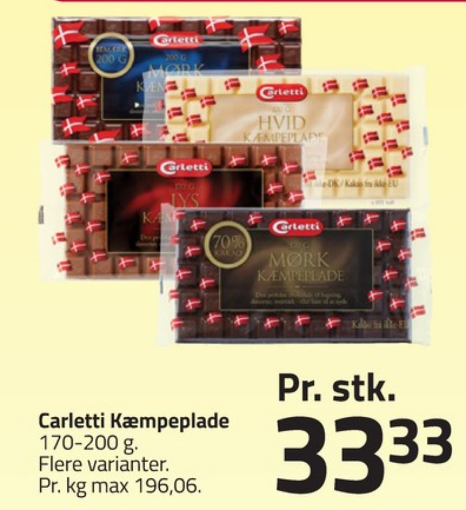 Carletti, Mørk Kæmpeplade