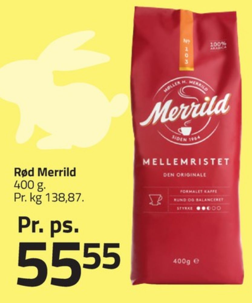 Merrild Mellemristet, Kaffe Formalet