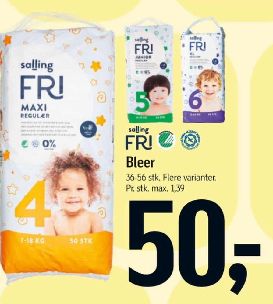Salling Fri Maxi, Bleer str 4 7-18 kg