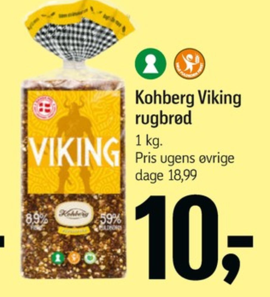 Kohberg Viking, Rugbrødsskiver