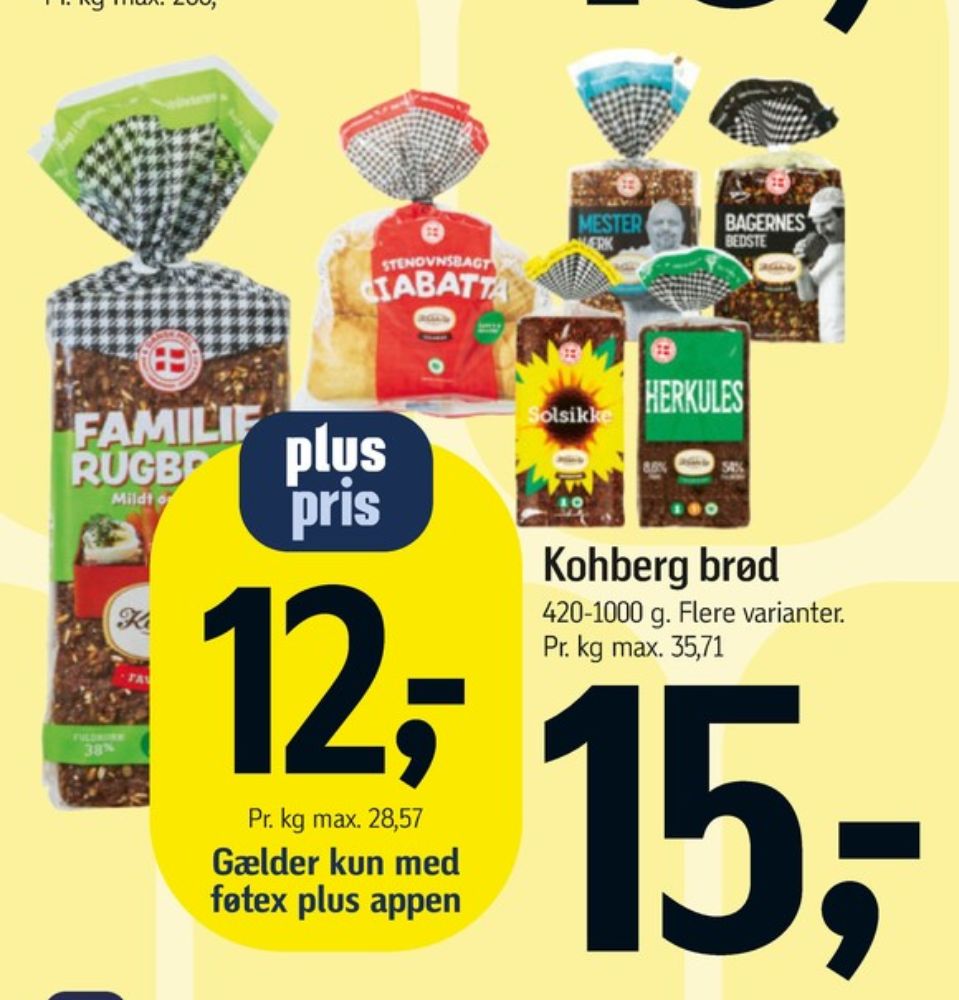 Kohberg Herkules, Rugbrødsskiver