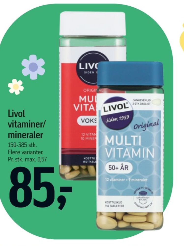 Livol Multi, Vitaminer