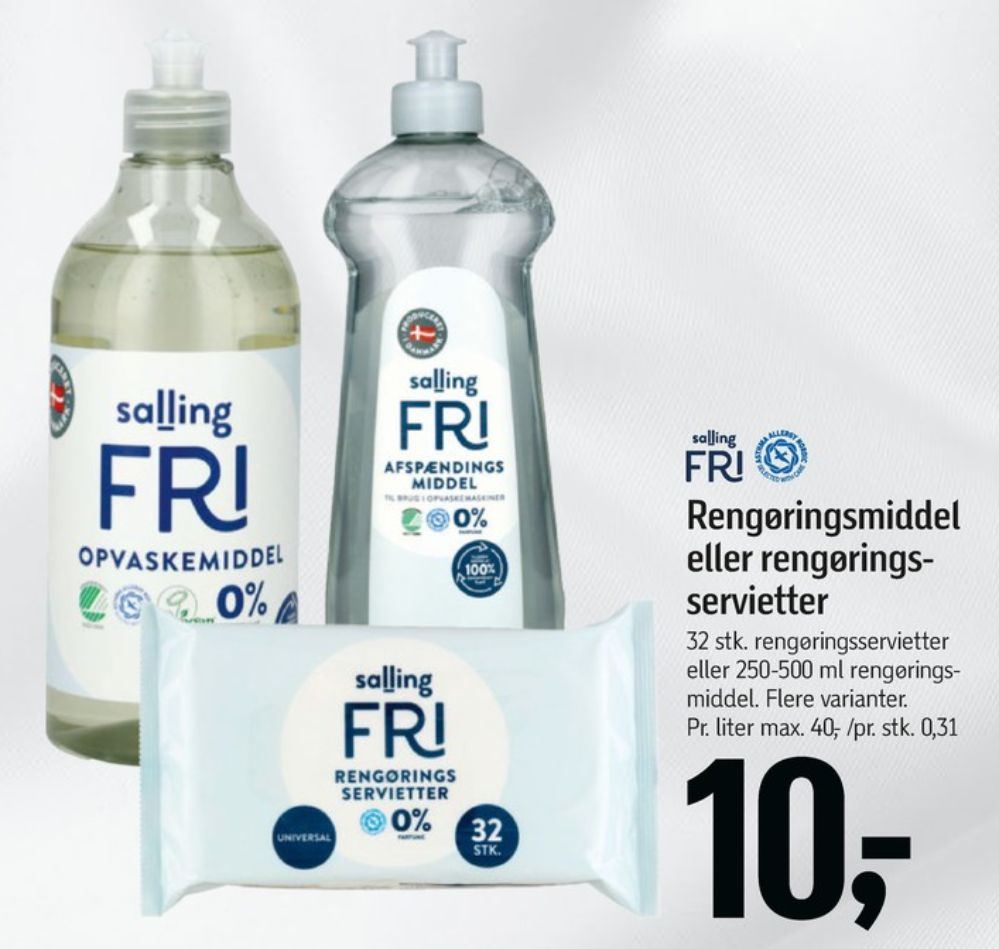 Salling Fri, Rengøringsservietter
