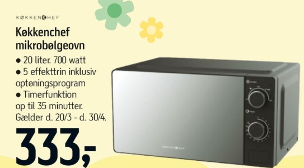 KøkkenChef, Mikrobølgeovn