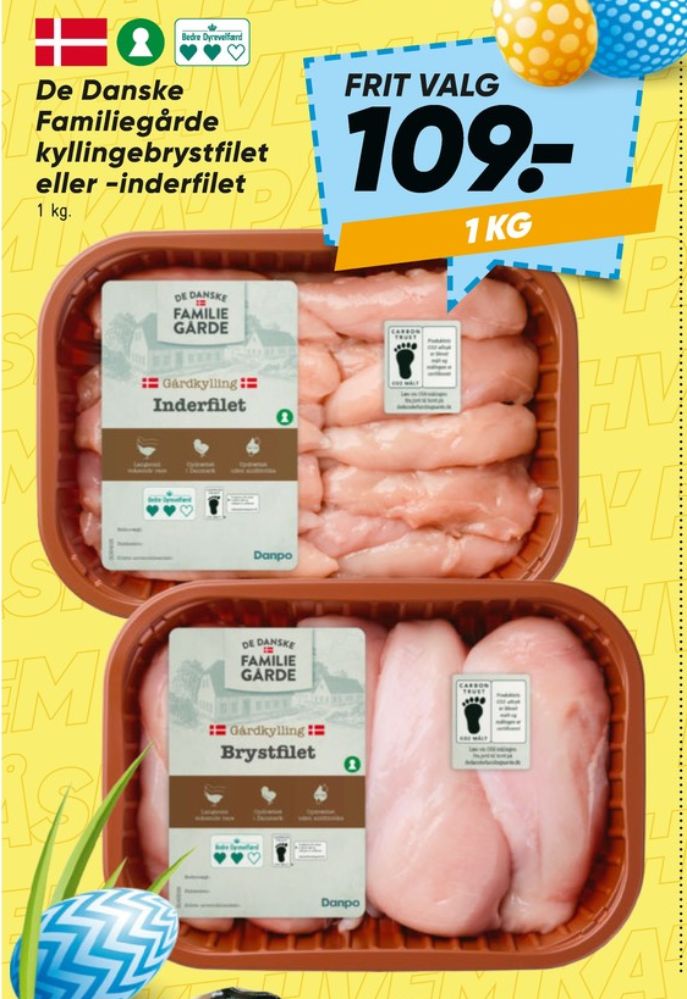 De Danske Familiegårde, Kyllingeinderfileter