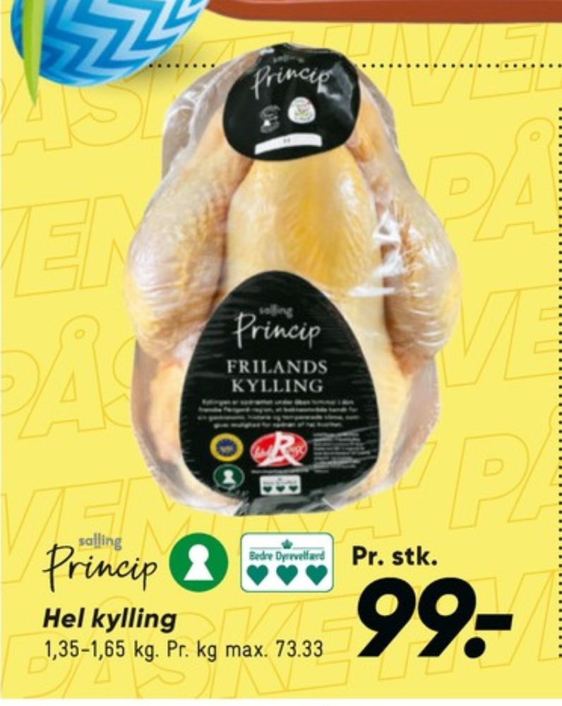 Salling Princip, Kylling