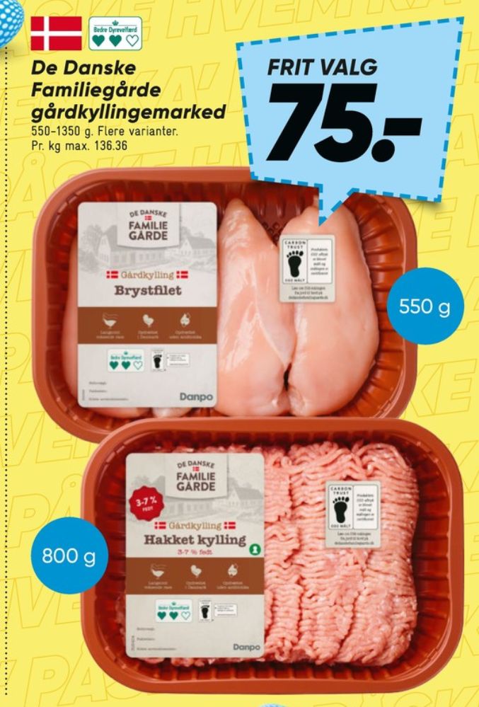 De Danske Familiegårde, Hakket kylling 3-7%