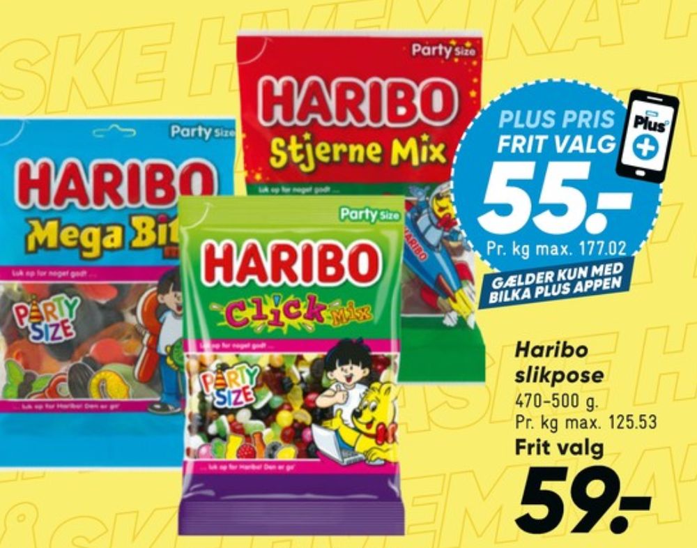 Haribo Stjernemix, Slikposer