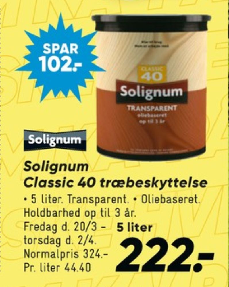 Solignum, Træbeskyttelse