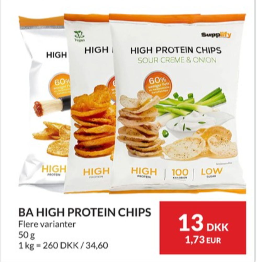 Supplify, High Protein BBQ Chips