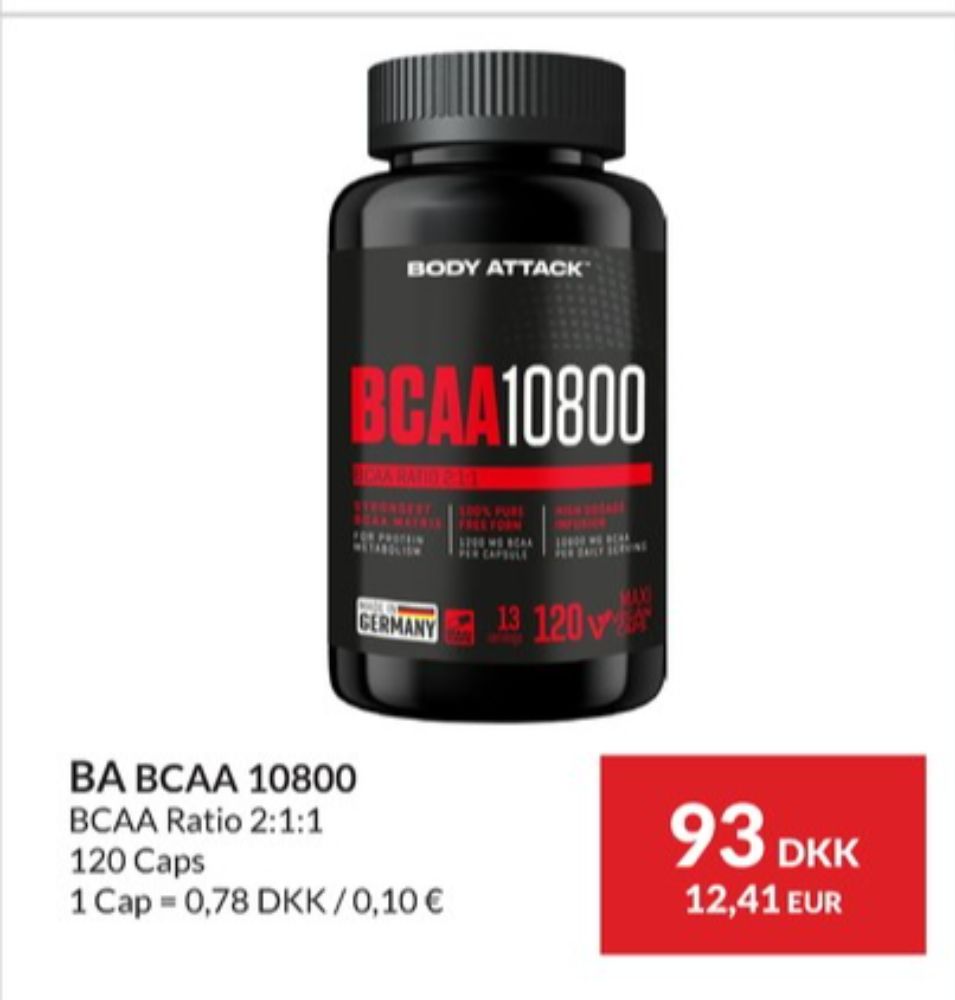 Body Attack, Træningstilskud