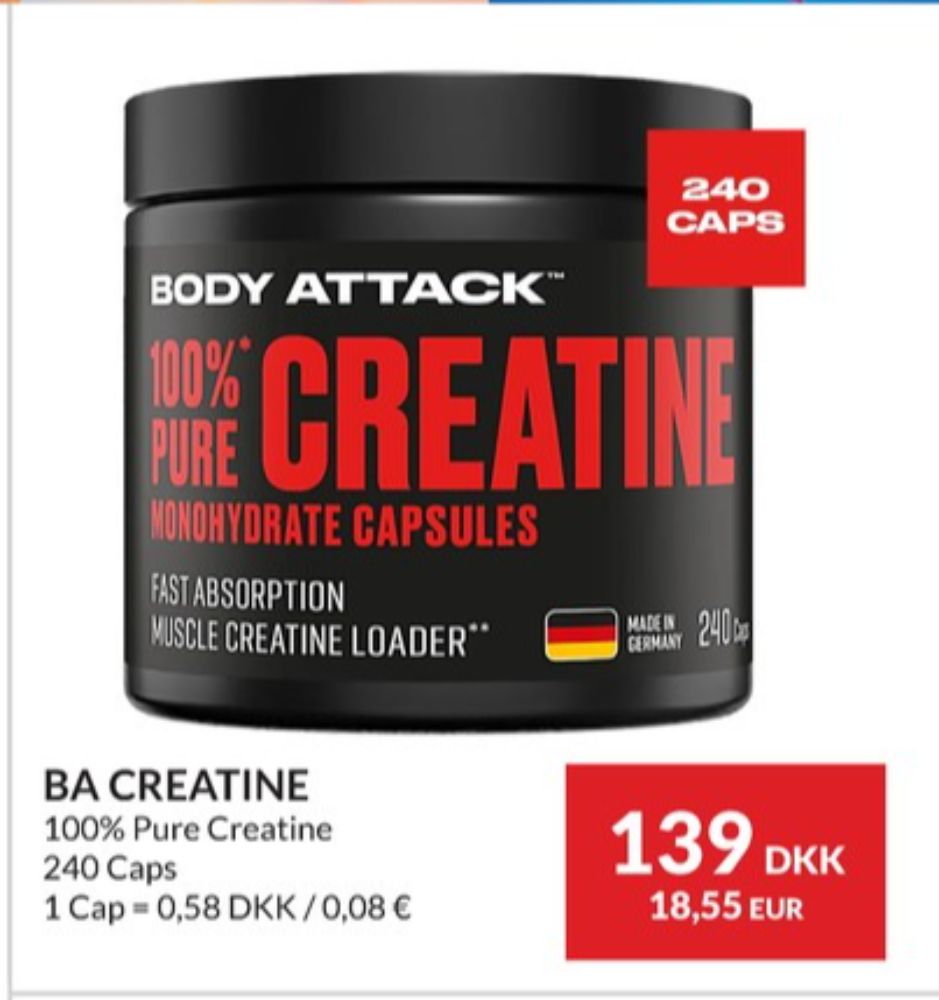 Body Attack, Træningstilskud