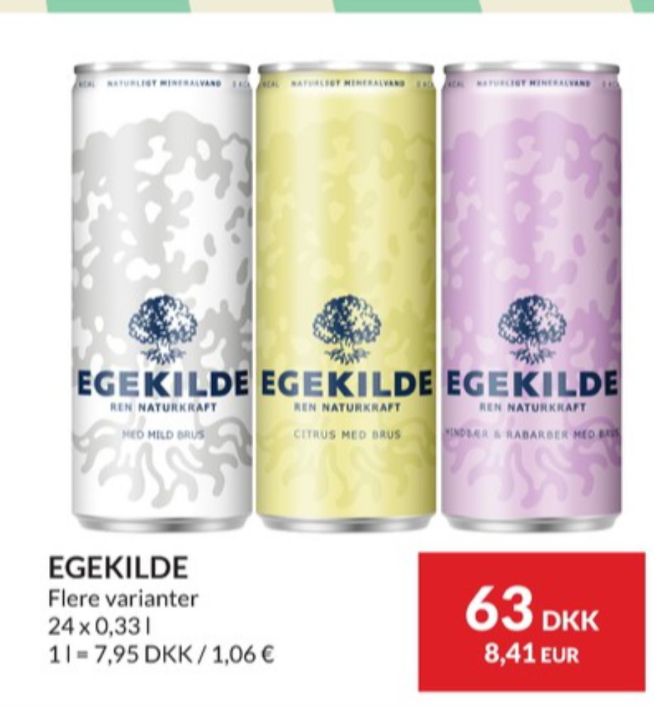 Egekilde Citrus, Mineralvand med brus 24 pk.