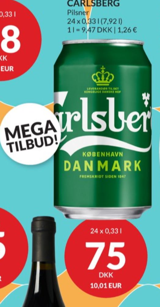 Carlsberg Pilsner, Øl 24 pk.